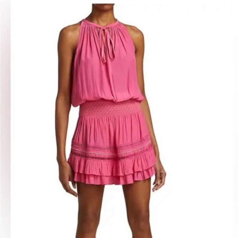Ramy Brook Jojo Blouson Dress in Pink
